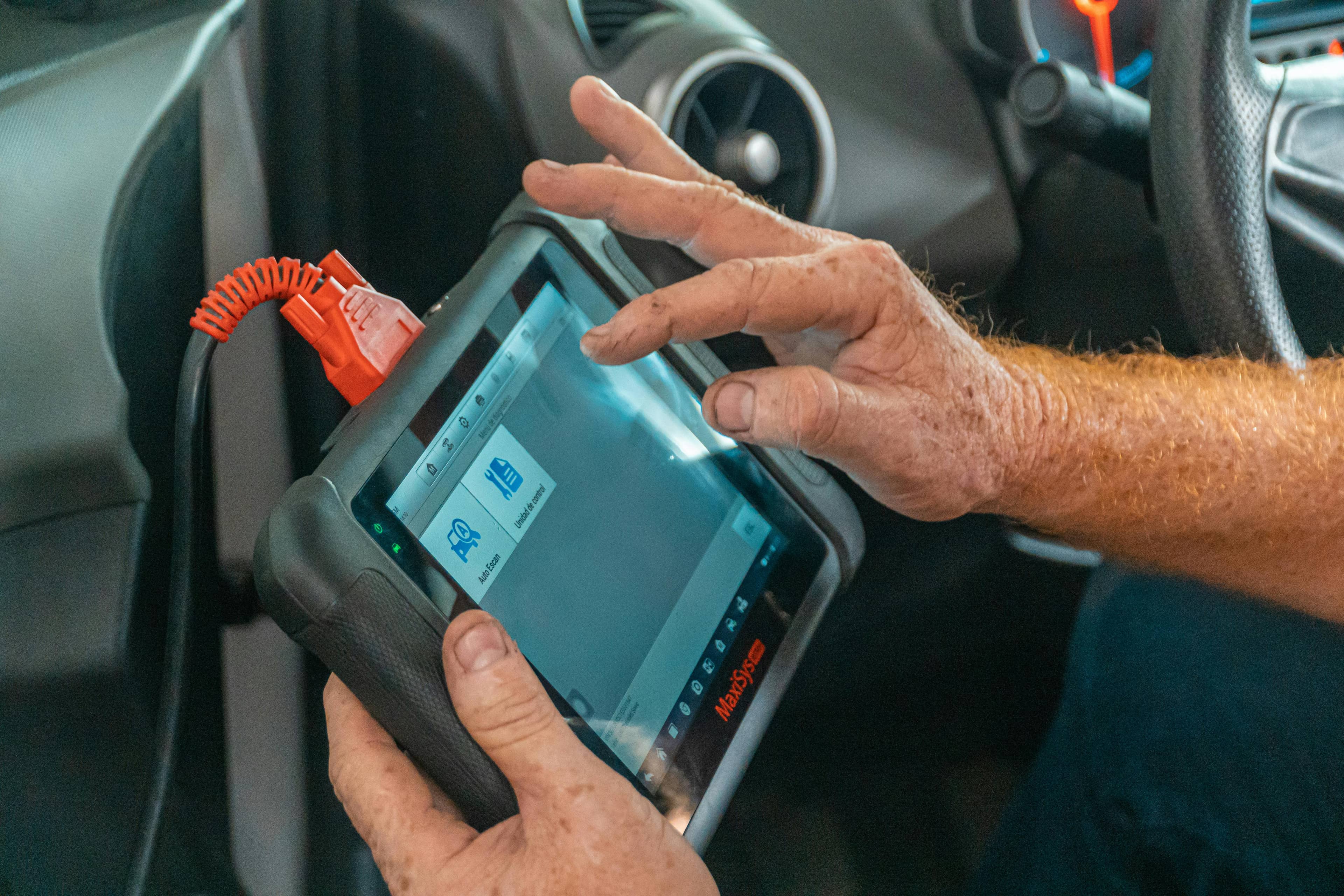 Professional oil change service