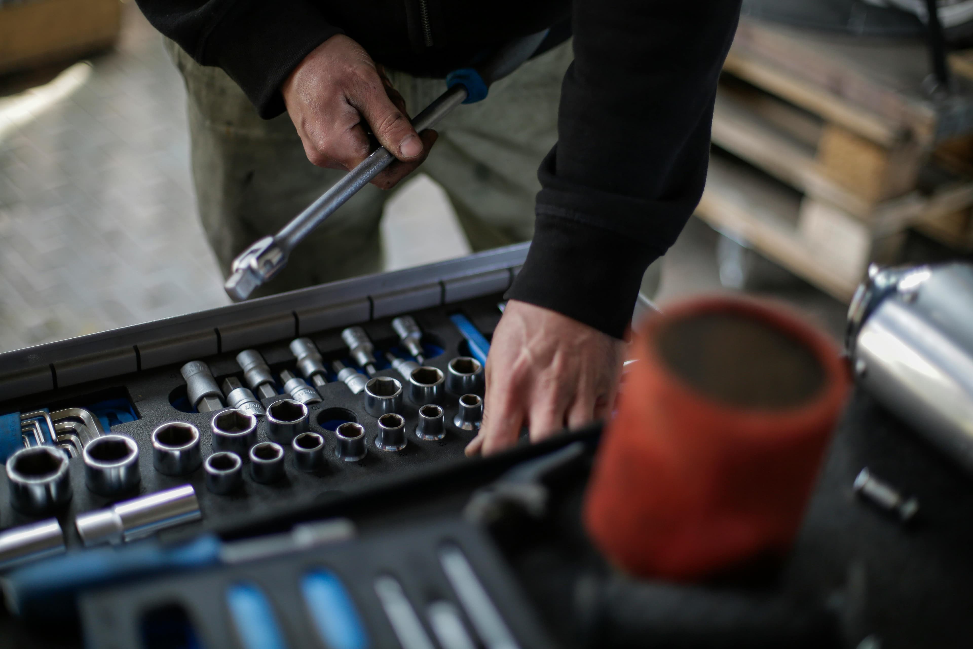 Professional automotive workshop