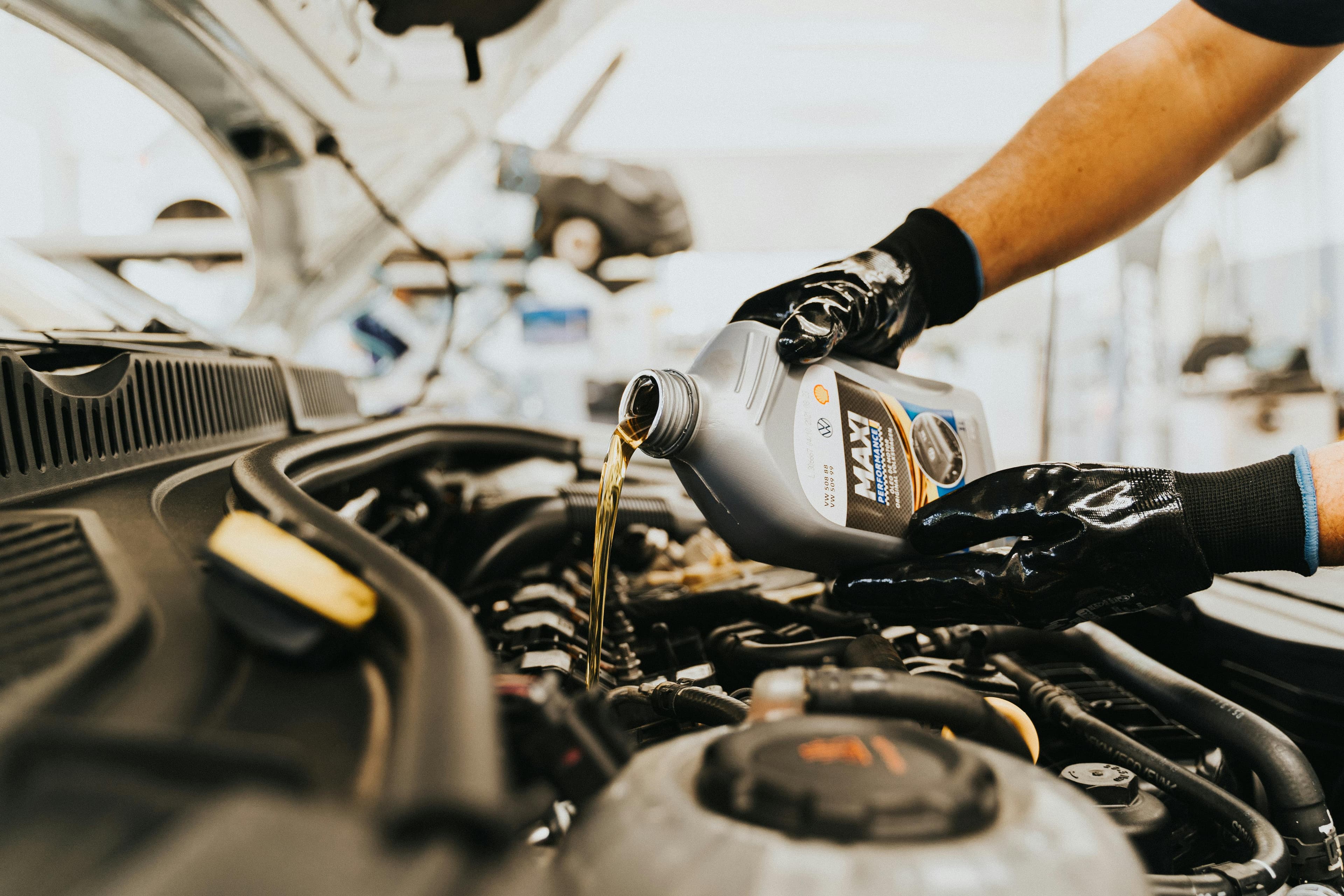 Professional automotive service team